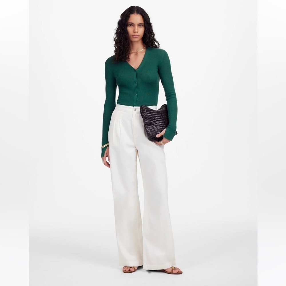 Madewell The Harlow Wide-Leg Jean: Airy Denim Edition baggy straight jeans 32